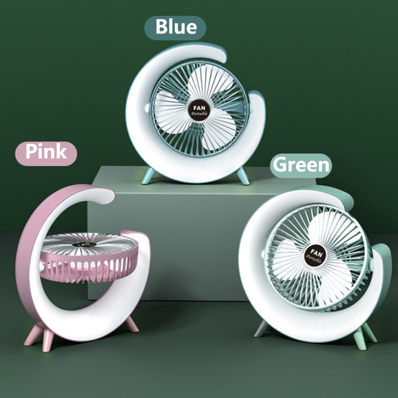 Lamp Desktop Home Portable Small Electric Fan