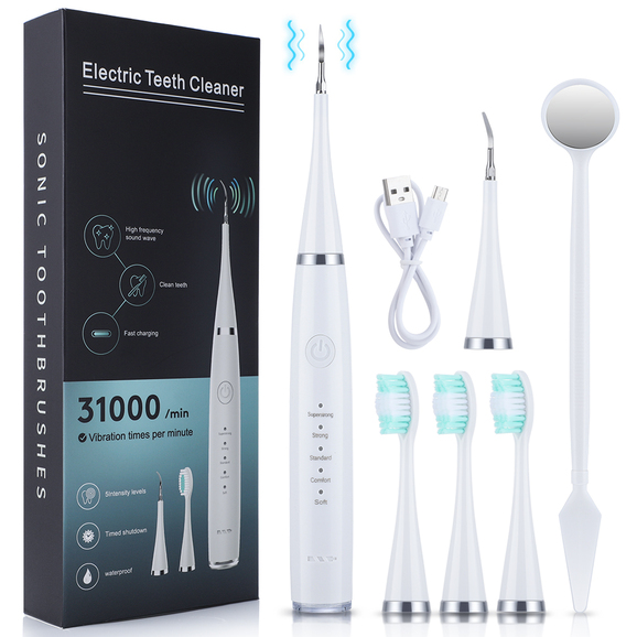 Electric Tooth Cleaner, Dental Tartar Calculus Tooth Stain Remover Electric Toothbrush Kit in United Arab Emirates